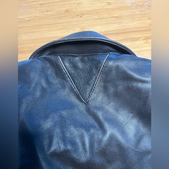 EUC Veda- Brown Leather Distressed Moto Jacket. Size XS - Picture 13 of 13